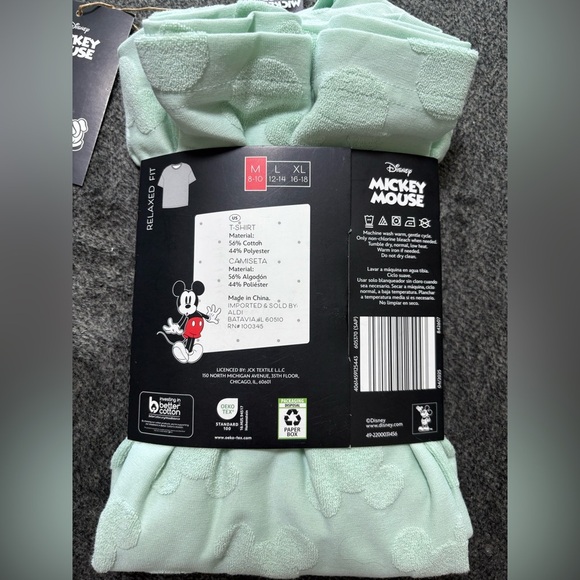 *Mickey Mouse Disney Ladies Top Size Medium Textured New With Tags - Picture 6 of 7